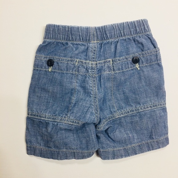 Babygap baby boys 12-18M pull up soft jean shorts - Picture 4 of 4